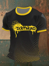 Männer Dortmund Fußball kurze Ärmel T-Shirt